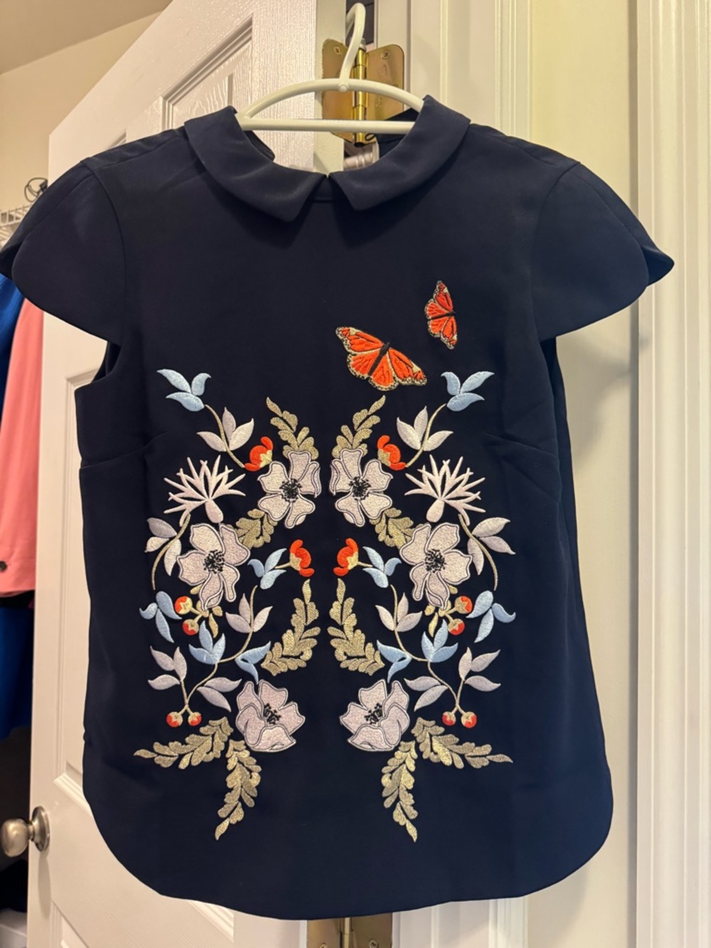 Ted Baker Kyoto Gardens Embroidered Top